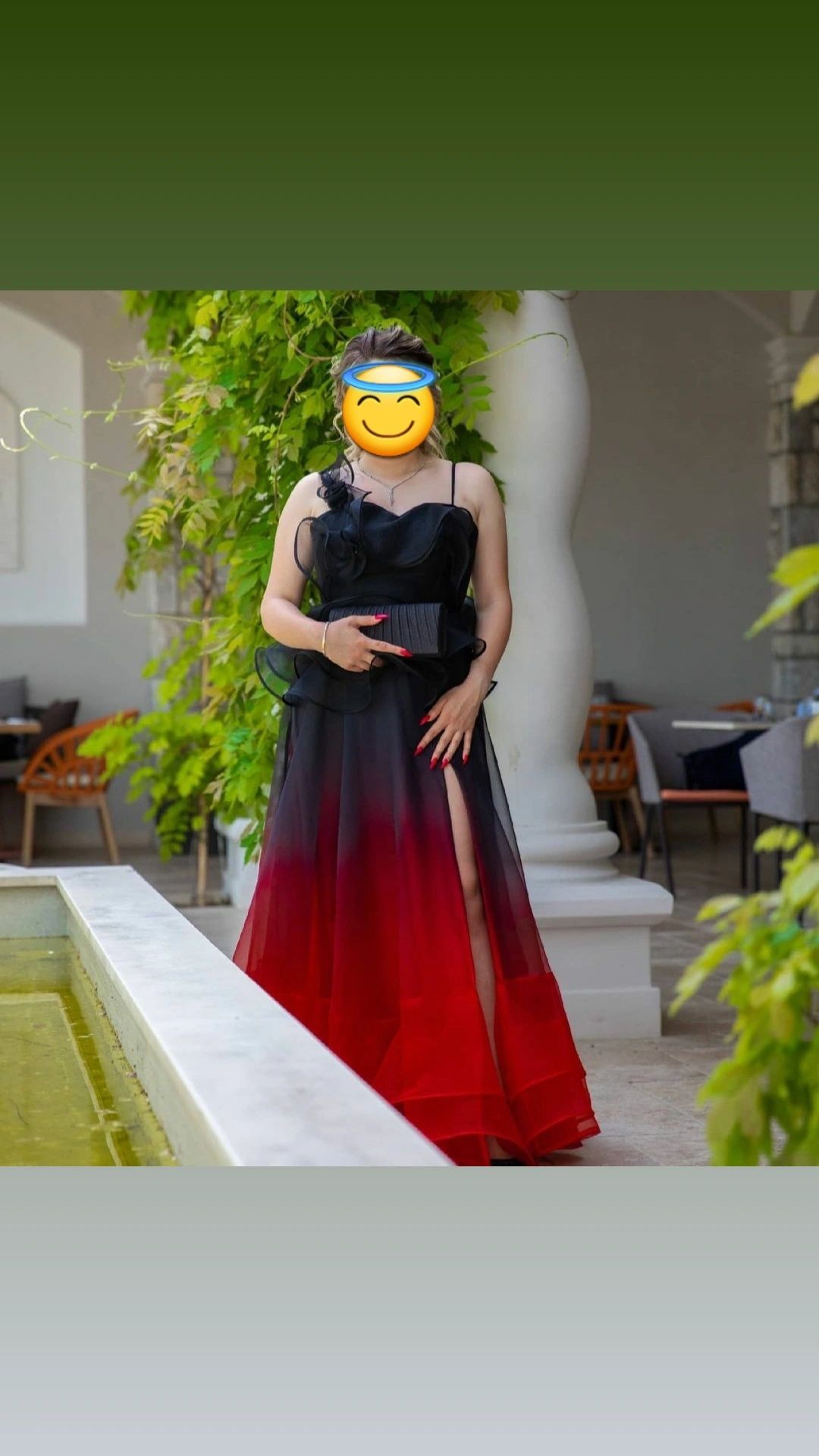 Бална рокля черно-червена