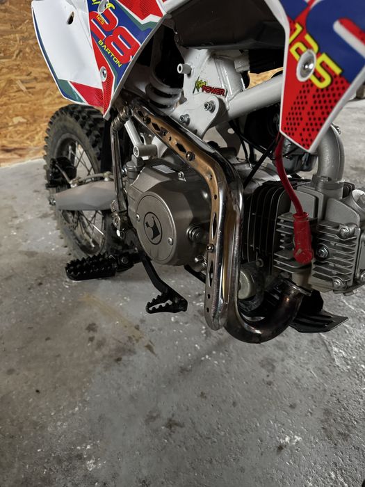 Motocross barton nxt 125cc+ vesta protectie noua+ casca