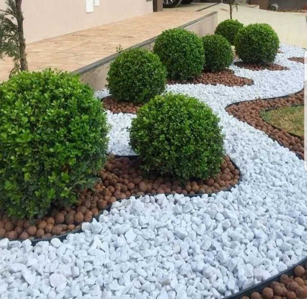 Gard viu + flori + pietre decorative | Totul inclus!