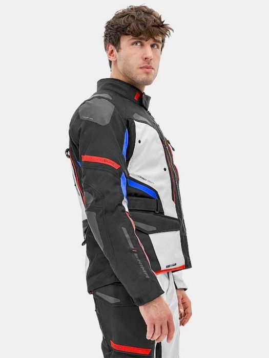 Мъжко текстилно мото яке SHIMA DUNE Red/Blue,протектори,вентилация