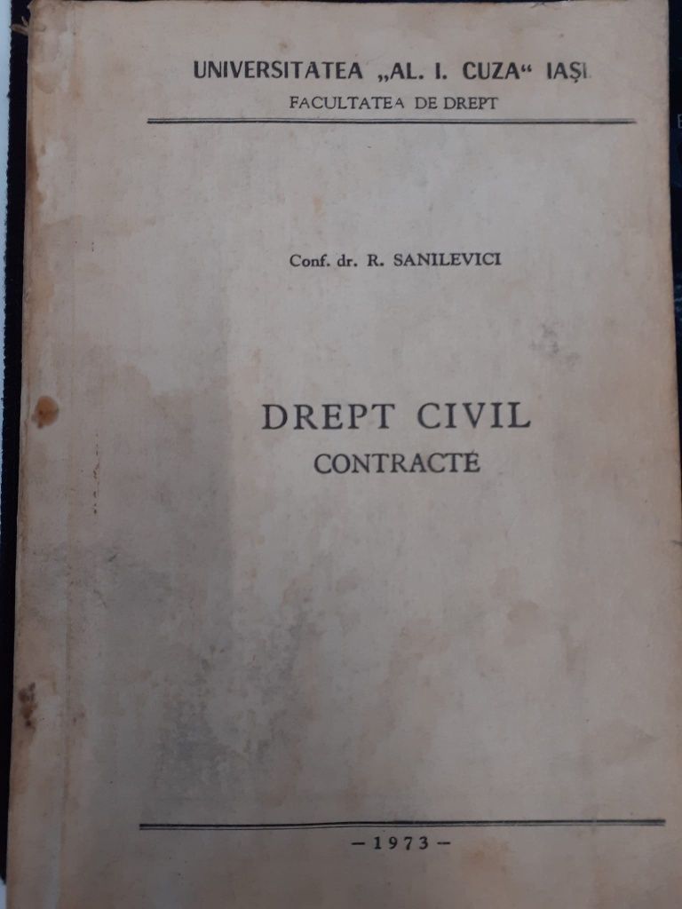 DREPT PENAL partea generala VOL.1 și Drept civil contracte, anul 1973
