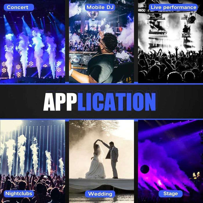 DMX Цифрова CO2 джет машина, машина за дим, професионален CO2 сценичен