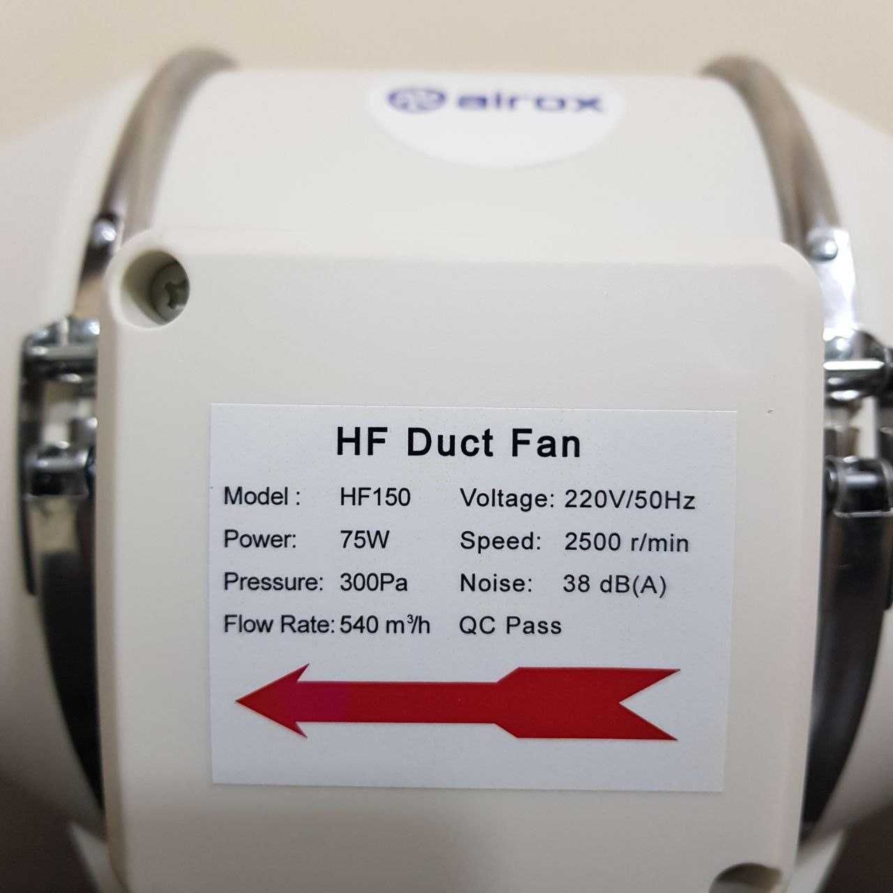 HF Kanalniy Ventilyator ventilyatsiya