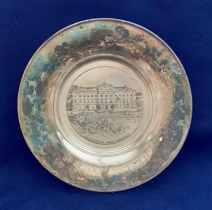 Винтидж Скандинавски сребърни чинии