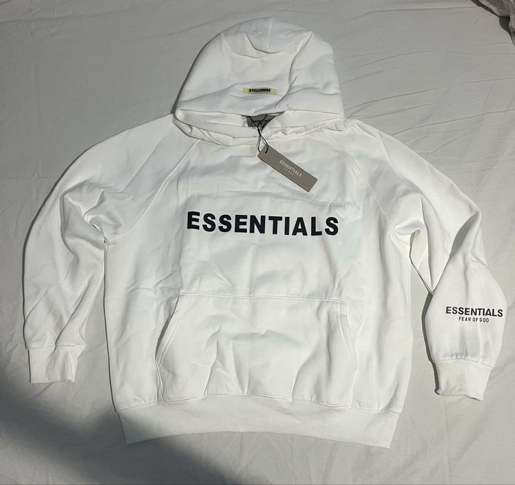 Hanorac essentials alb