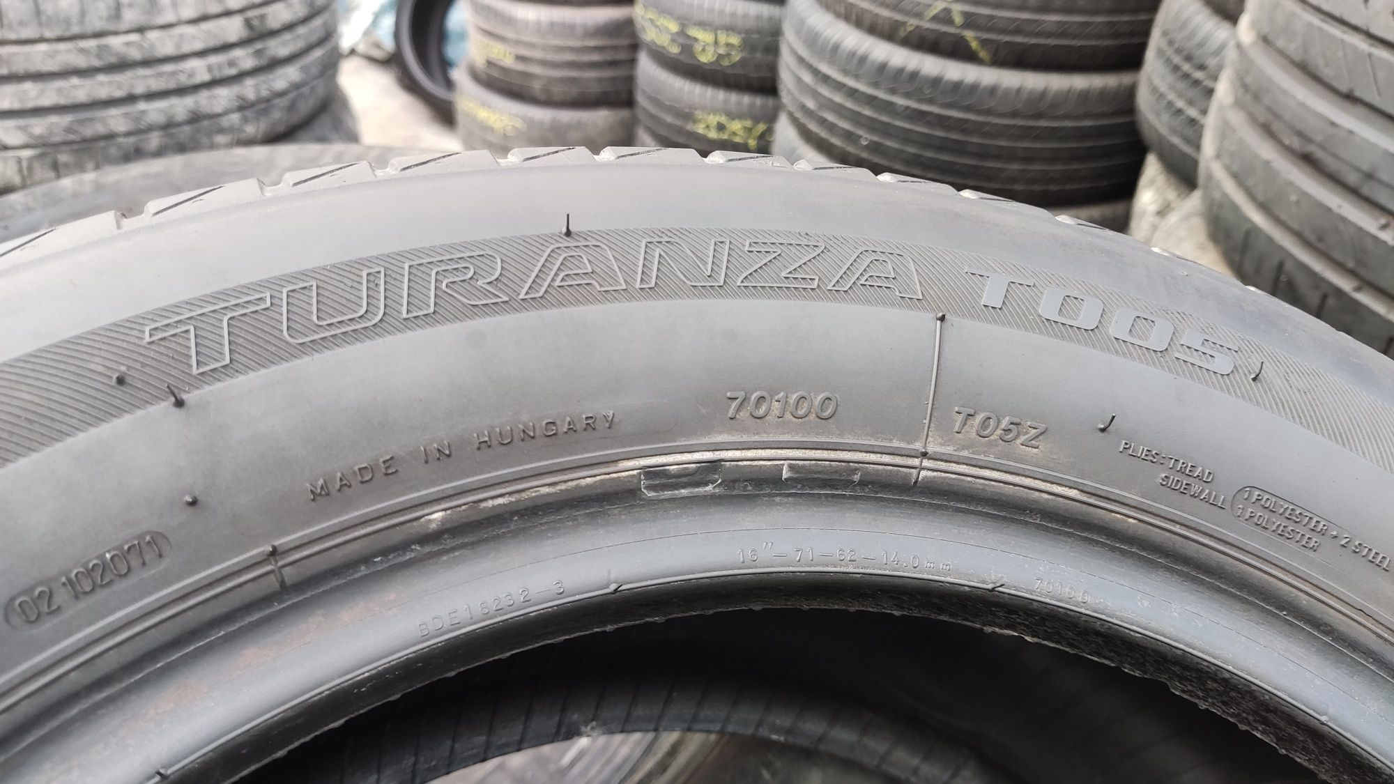 2бр летни гуми 205/55/16 Bridgestone Turanza T005
dot0319 
6.5mm грайф