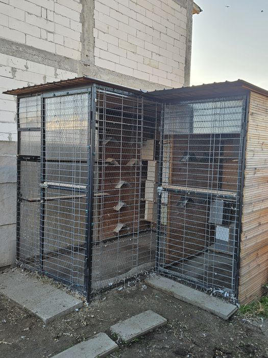 Vând două voliere complete