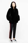 Malia Coat Palton dama de blana artificiala neagra Zadig&Voltaire Nou!