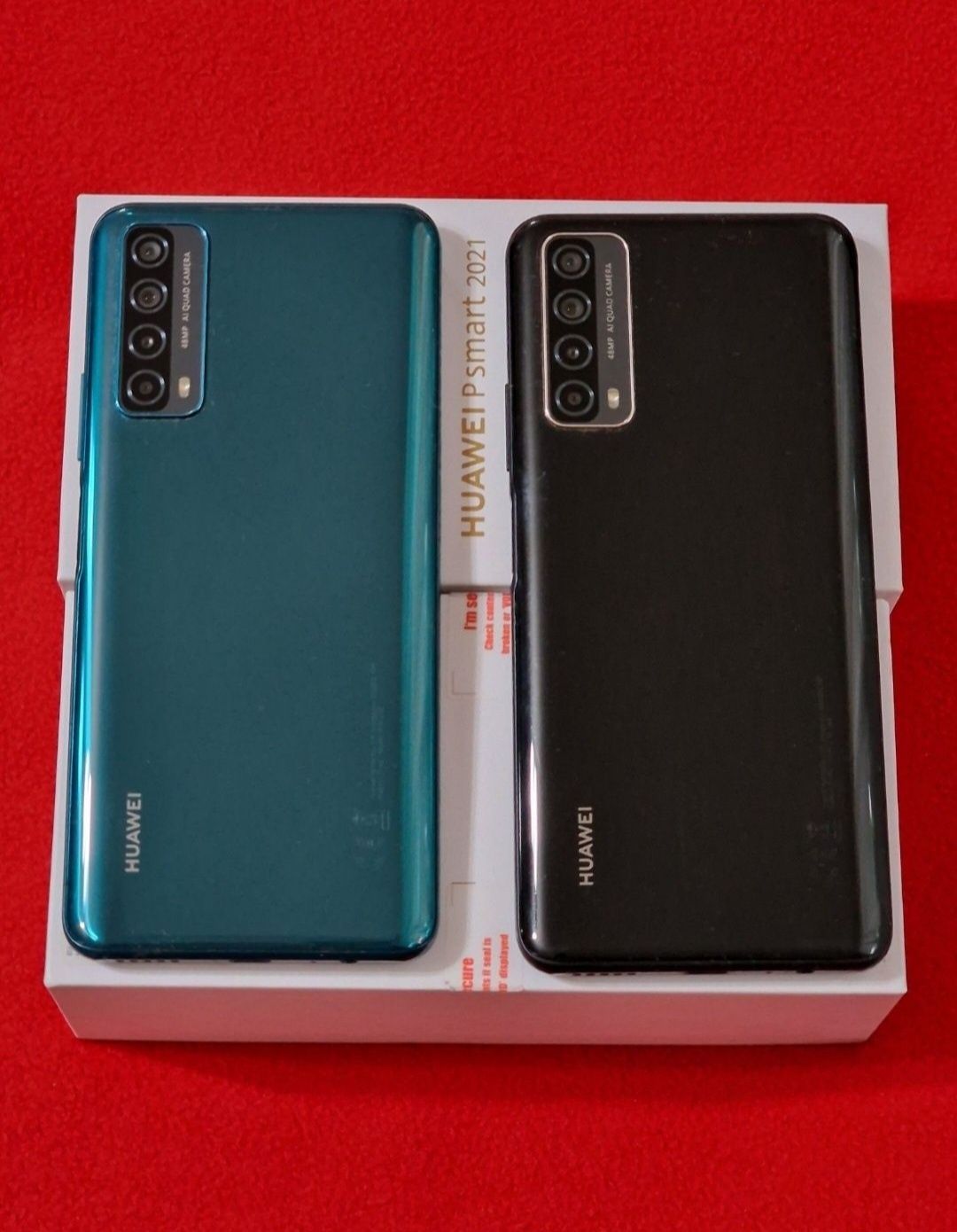 Huawei P Smart 2021 / 128Gb, Negru si Verde, Liber de rețea!