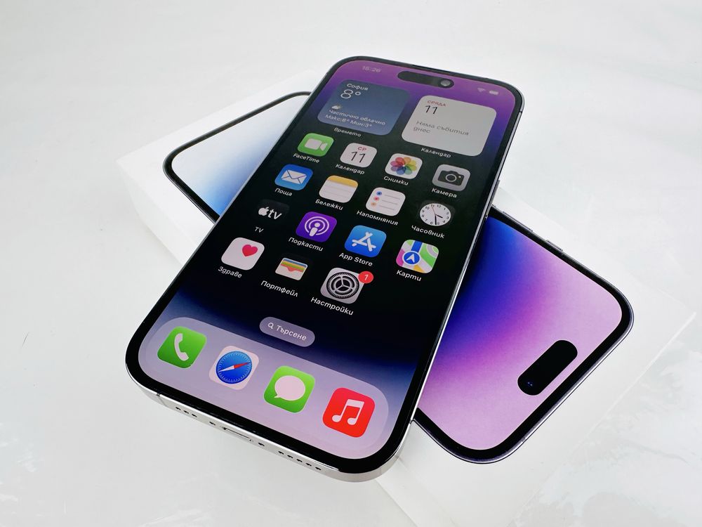 Apple iPhone 14 Pro 256GB Deep Purple 97% Battery! Гаранция!