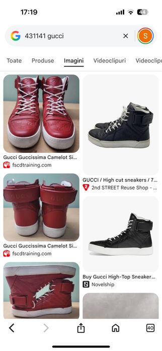 Ghete de piele GUCCI