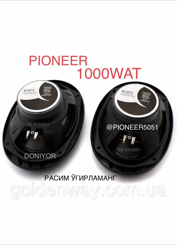 Pioneer 1OOOw kalonka yangi kafolati bor cheti reziniviy pishalkasi bo