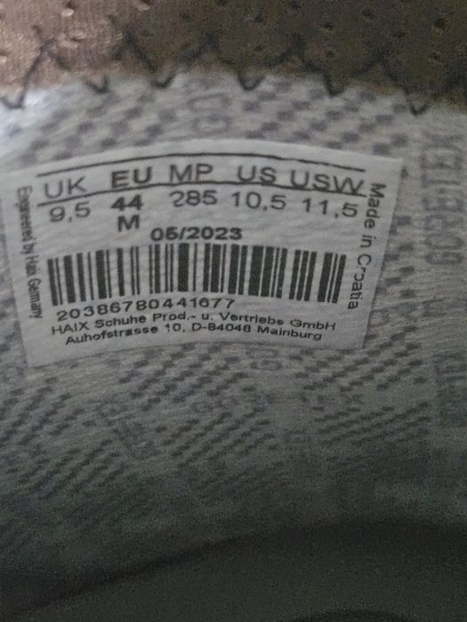 Кубинки 44 номер HAIX