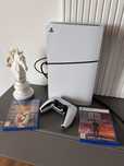 PlayStation 5 SILM CD impecabil + 2 jocuri