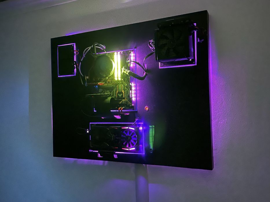 PC Wallmounted Gaming video GTX 1060 Strix + baza TUF Z370-PLUS