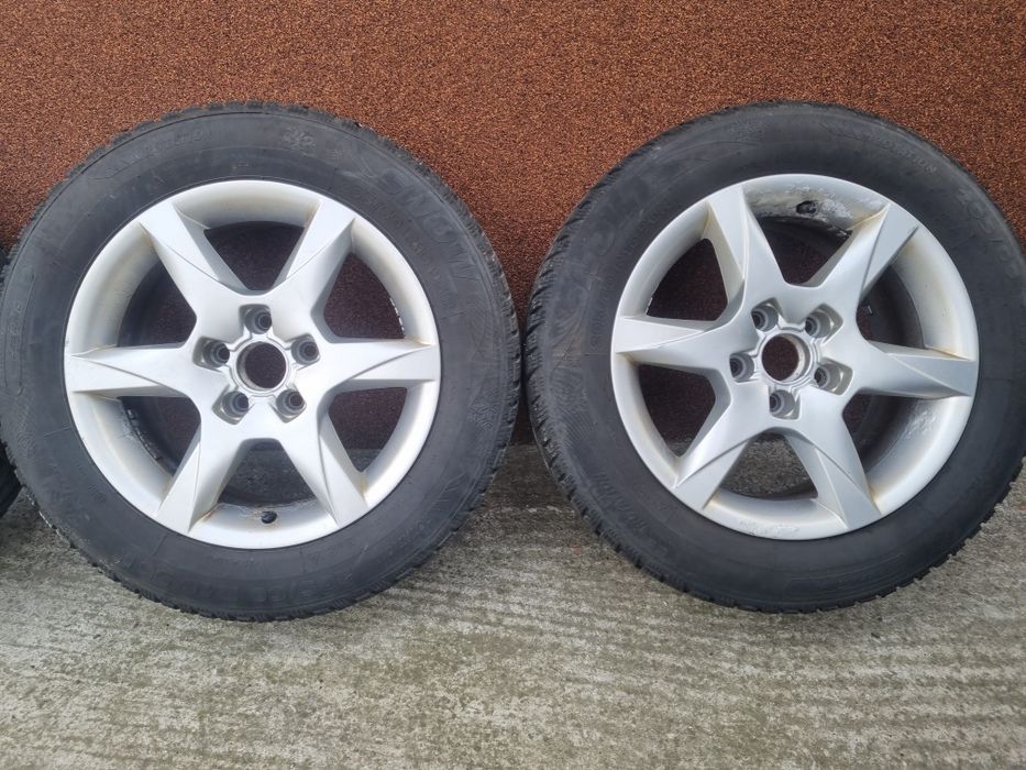 Jante Audi, Vw R16 5x112 cu anvelope iarna 205/60R16 foarte bune