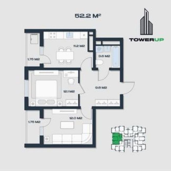 новостройка сергели TOWER UP