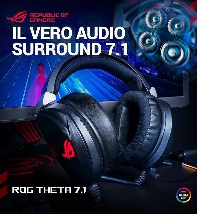 ASUS Rog Theta 7.1 СКИДКА Проводные Игровые Наушники/Гарнитура