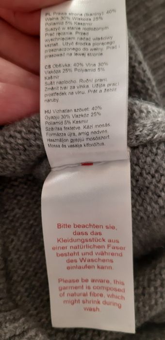 Pulover Mariella casmir si lana,nou,pufos,elegant,superb M