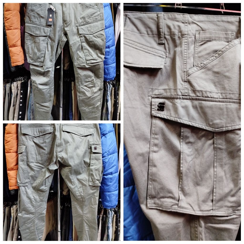 Оригинален карго панталон G-Star Raw Cargo 3D Tapered нов мъжки