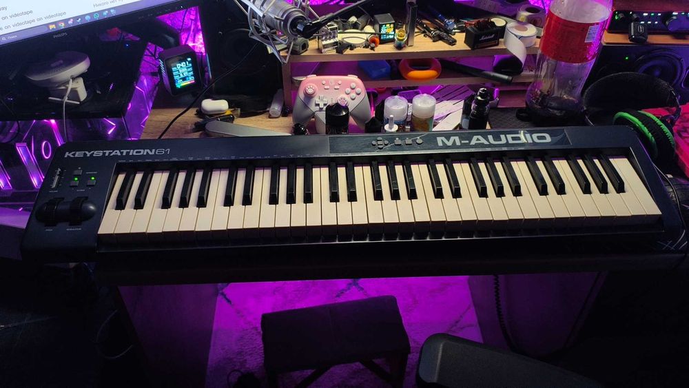 MIDI клавиатура M-AUDIO keystation 61 синтезатор 61 клавиш миди для пк