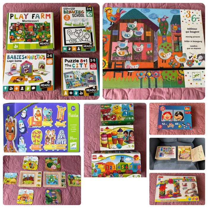 Пъзели, лего и игри Headu, Djeco, Lego Duplo