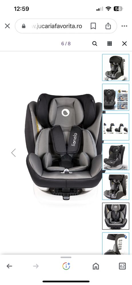 Scaun de masina cu isofix