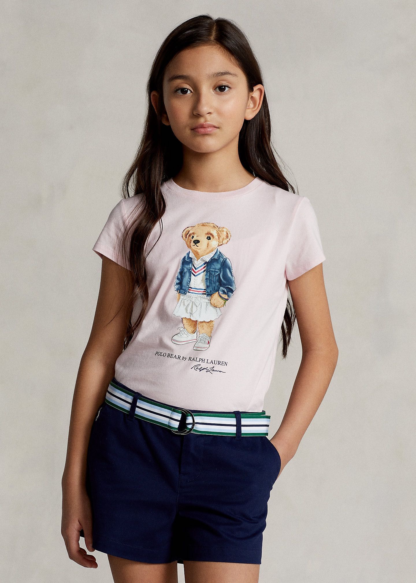 Ralph Lauren 8-10 ani tricou ursulet bumbac