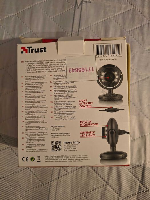 Camera Web Trust, SpotLight Pro, Negru