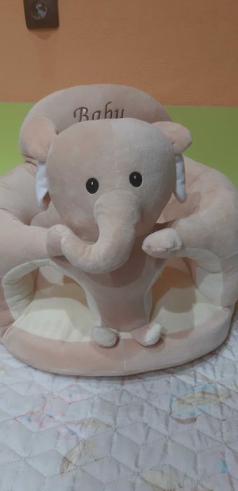 Бебешки музикален фотьойл (барбарон) – слонче, бежово