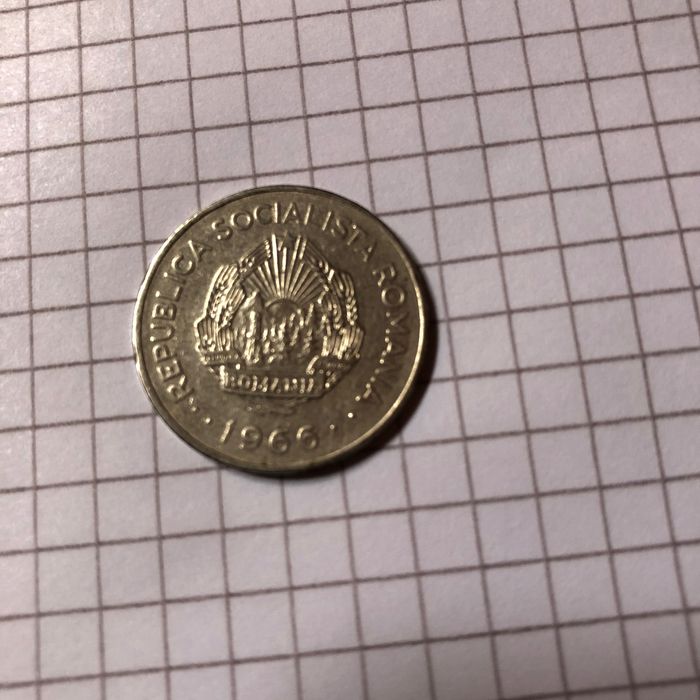Moneda rara, moneda de 1 Leu din anul 1966.