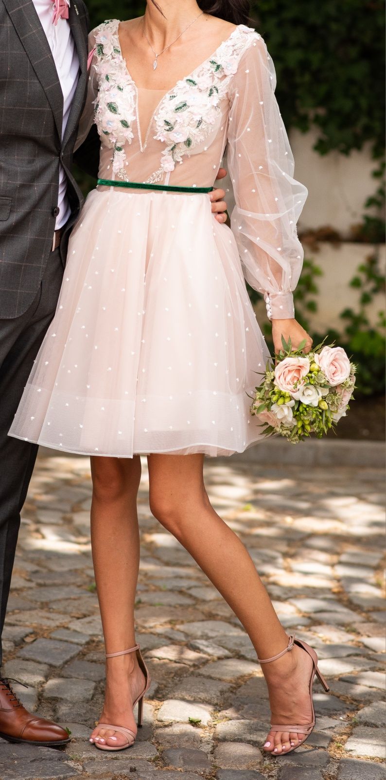 Rochie cocktail,. cununie civilă, Luce Sposa, Sposa dell Amore