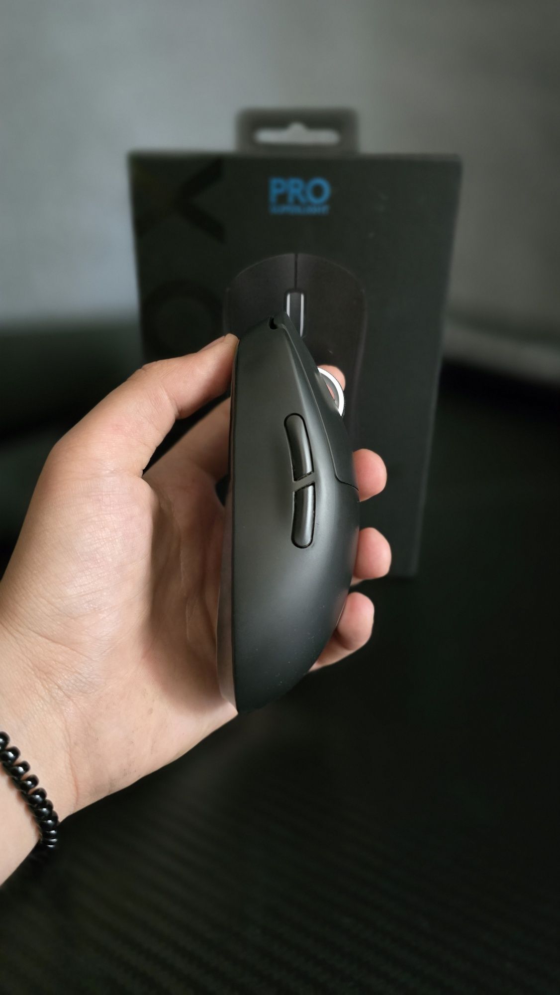 Гейминг мишка Logitech - PRO X SUPERLIGHT, оптична, безжична, черна