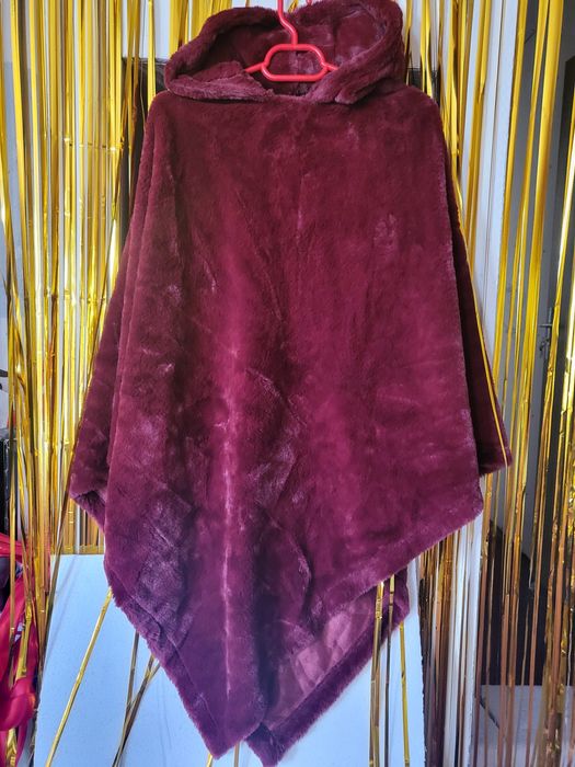 Poncho călduroasă universal bordox