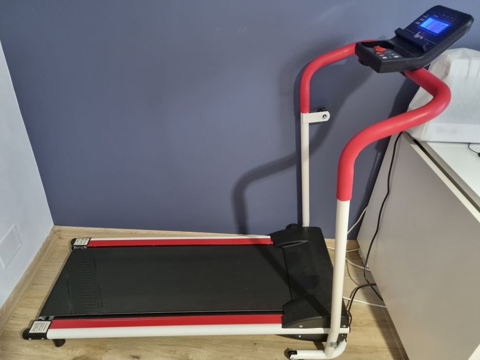 HOMCOM banda electrica alergare cu ecran LED, pliabila