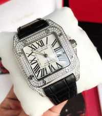 Мъжки часовник Cartier Santos Diamond Afterset с автоматичен механизъм
