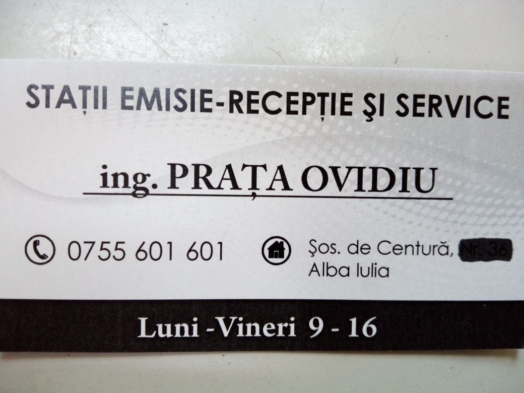 service STATII emisie receptie + CALIBRARI antene in ALBA IULIA