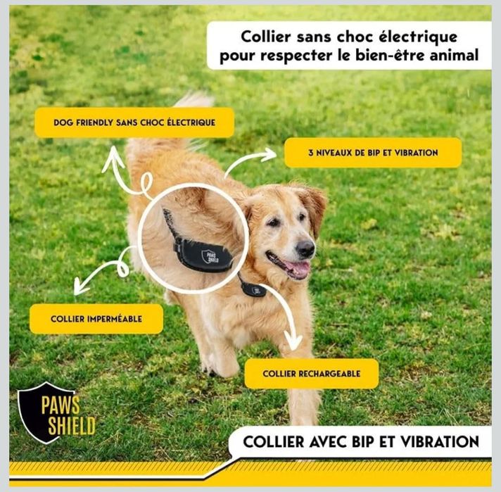 Zgardă Anti-Evadare + Gard Electric Invizibil pentru Câini