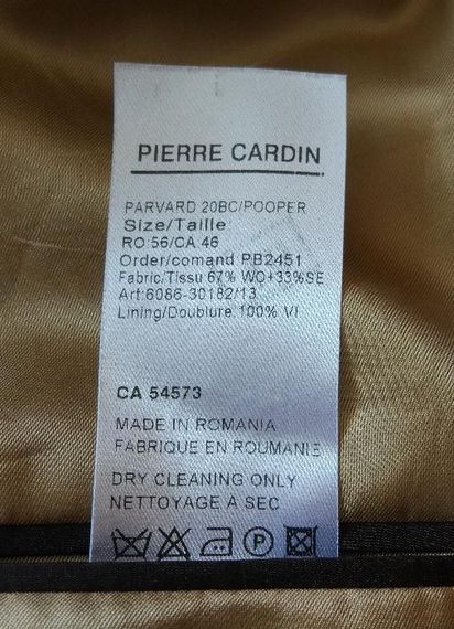 Costum barbatesc original Pierre Cardin bej, masura 56