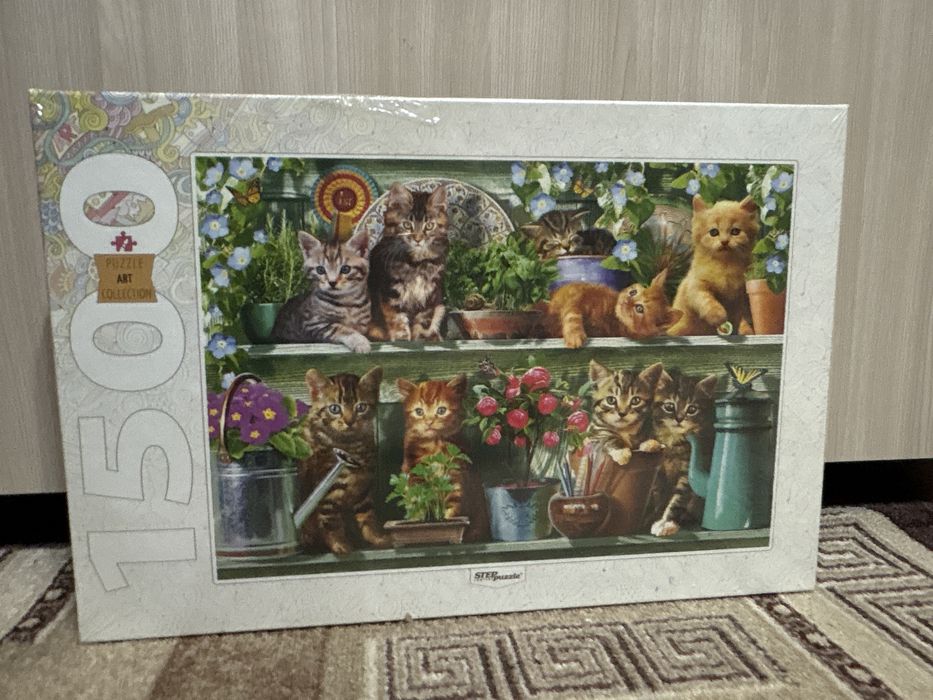 Продаи пазл! Абсолютно новый, даже пленку не снимали!  Пазл с котятами