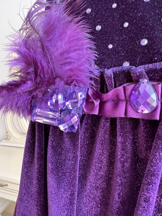 Бархатное платье для девочки