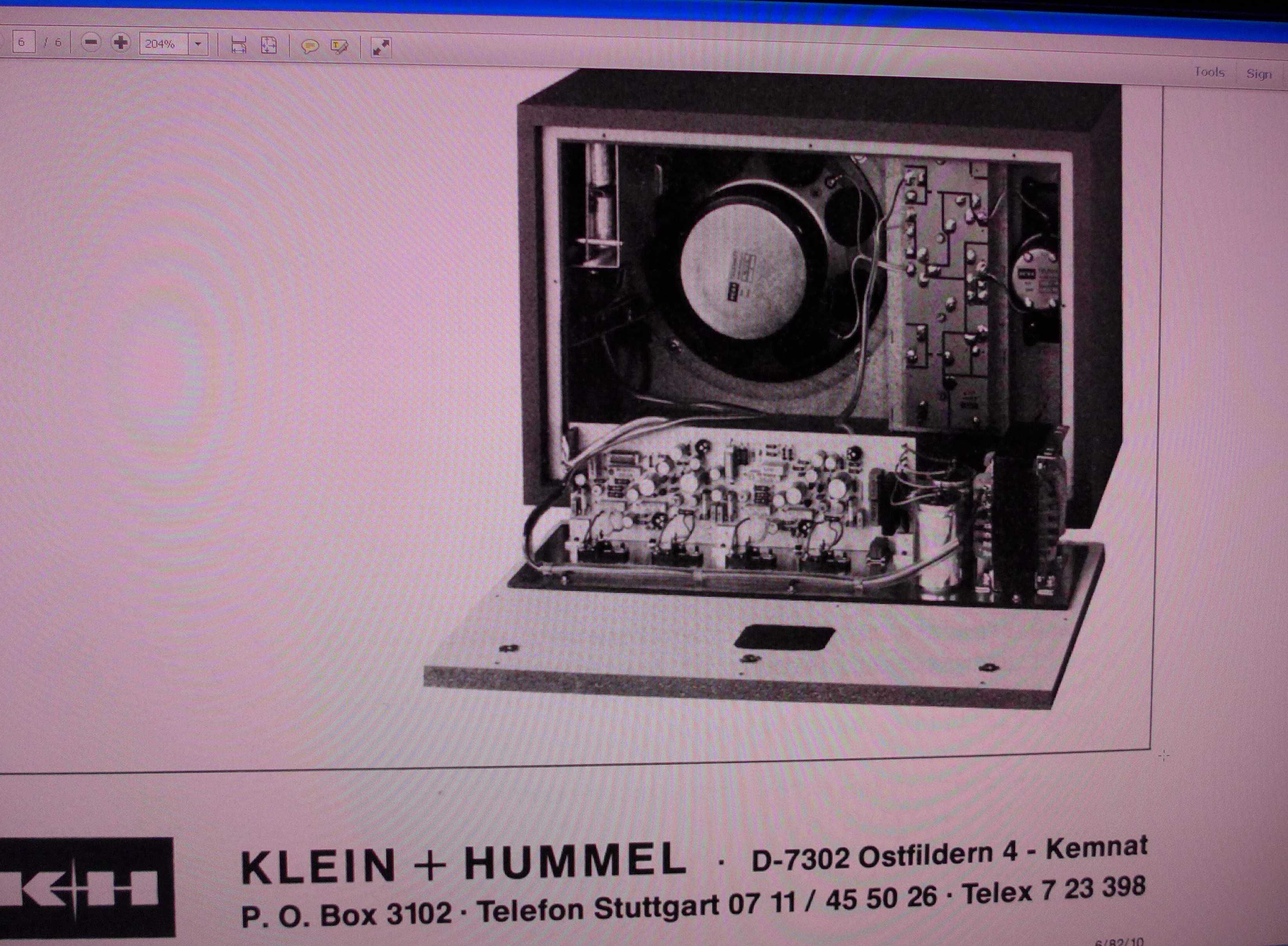 Артефакт-антика  от 1963 г. Аудиофилски DIY  усилвател Кlein&Hummel OY