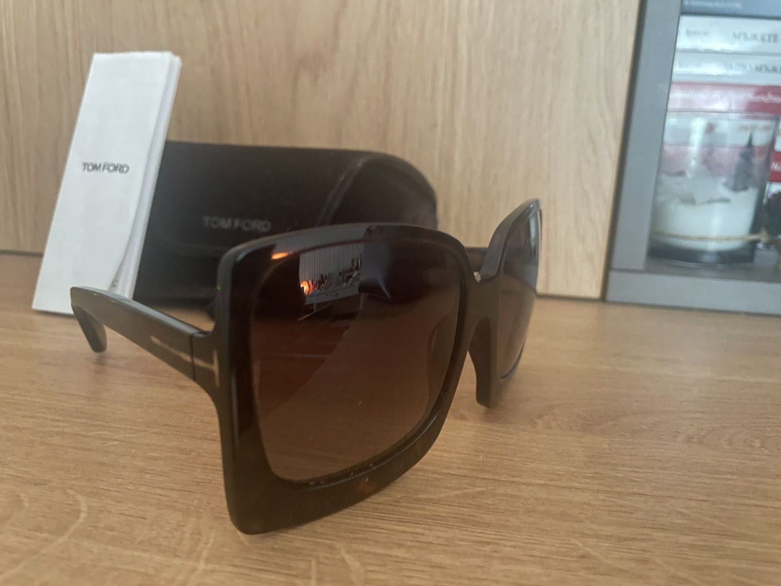 Очила Tom Ford Katrine-02, тъмно кафяв
