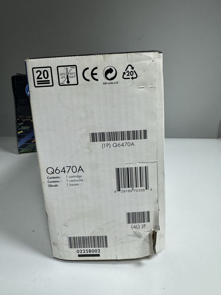 Toner HP Q6470A, negru (black), sigilat. Original HP