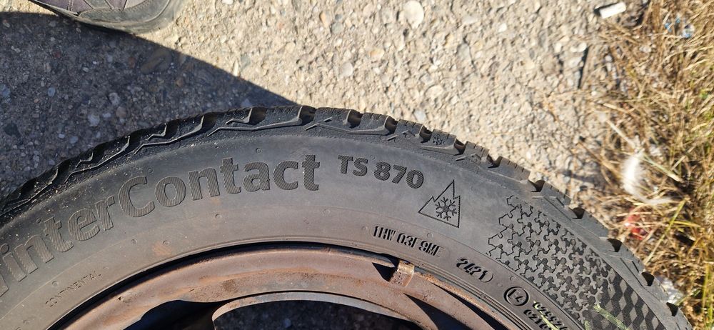 Jante structurate ,cauciucuri continental 2023 205.55 16 iarna 7mm