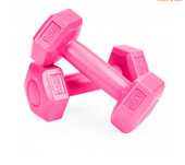 Gantere 5 kg culoare roz
