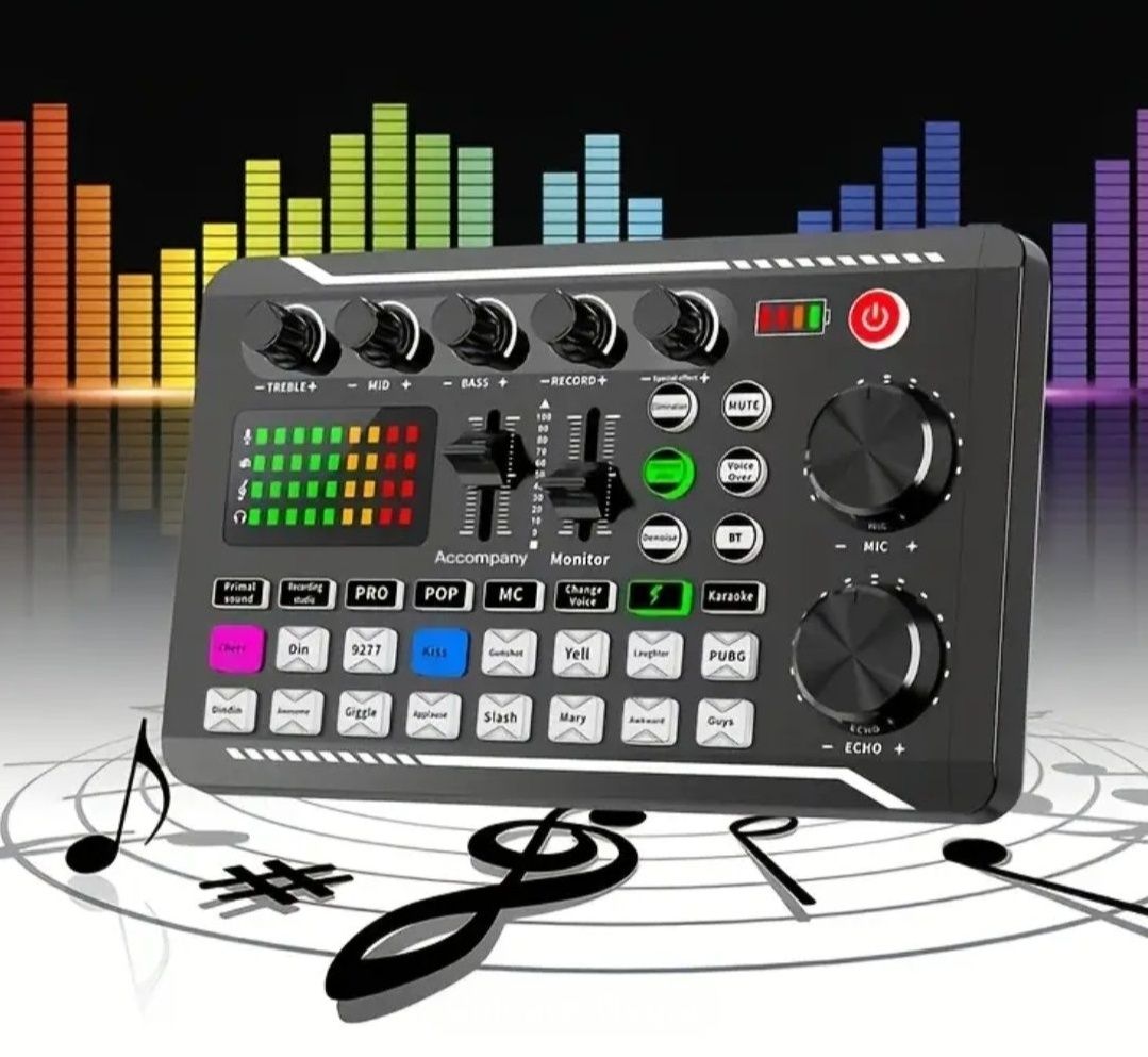 Mixer Audio cu Bluetooth și efecte de sunet / Consola DJ