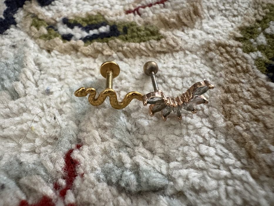 Пирсинг украшения титан