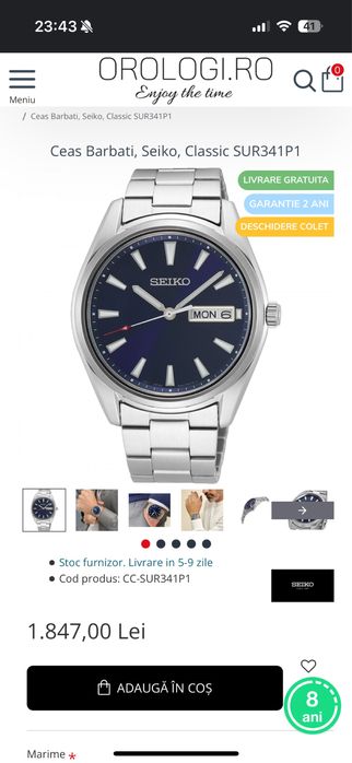 Ceas Seiko Amanet BKG