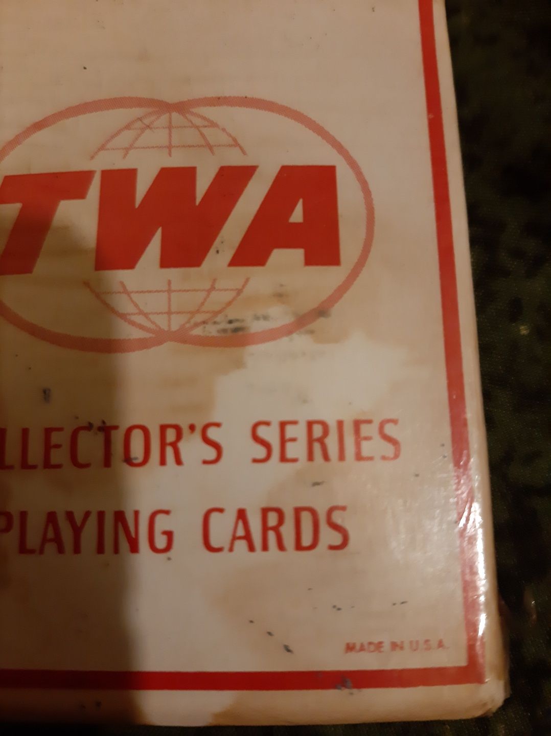 Cărți de joc, de colecție," TWA Collector's series", made în USA